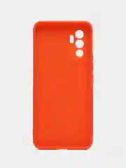 Оранжевый силиконовый чехол для Vivo V23e (Виво В23Е), прозрачный
