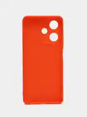 Оранжевый чехол для Infinix HOT 30 (Инфиникс Хот 30), прозрачный, силиконовый