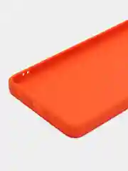 Оранжевый чехол для Infinix HOT 30 (Инфиникс Хот 30), прозрачный, силиконовый