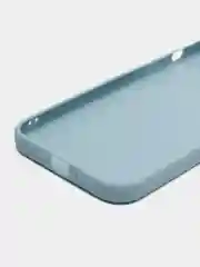 Светло-синий чехол для Apple iPhone 12 Pro (Айфон 12 Про) прозрачный, c защитой камеры