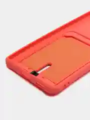 Коралловый силиконовый чехол для Huawei Honor 50 (Хуавэй Хонор 50), защита камеры