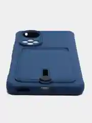 Синий силиконовый чехол для Huawei Honor 50 (Хуавэй Хонор 50), защита камеры