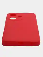 Красный чехол для Infinix HOT 30 (Инфиникс Хот 30), прозрачный, силиконовый