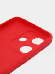 Красный чехол для Infinix HOT 30 (Инфиникс Хот 30), прозрачный, силиконовый