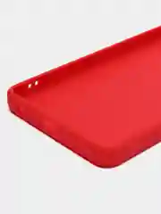 Красный чехол для Infinix HOT 30 (Инфиникс Хот 30), прозрачный, силиконовый