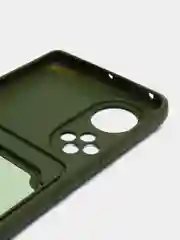Зелёный хаки силиконовый чехол для Huawei Honor 50 (Хуавэй Хонор 50), защита камеры