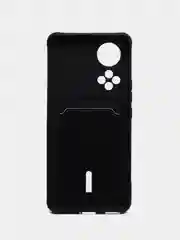Черный силиконовый чехол для Huawei Honor 50 (Хуавэй Хонор 50), защита камеры