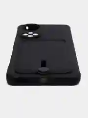 Черный силиконовый чехол для Huawei Honor 50 (Хуавэй Хонор 50), защита камеры
