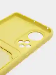 Желтый силиконовый чехол для Huawei Honor 50 (Хуавэй Хонор 50), защита камеры