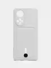 Белый силиконовый чехол для Huawei Honor 50 (Хуавэй Хонор 50), защита камеры