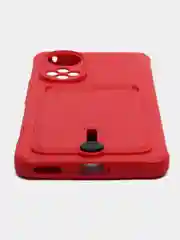 Красный силиконовый чехол для Huawei Honor 50 (Хуавэй Хонор 50), защита камеры