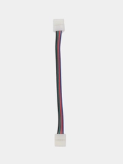 Коннектор выводной / двусторонний RGB (10mm, провод 15cm)