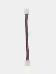 Коннектор выводной / двусторонний RGB (10mm, провод 15cm)