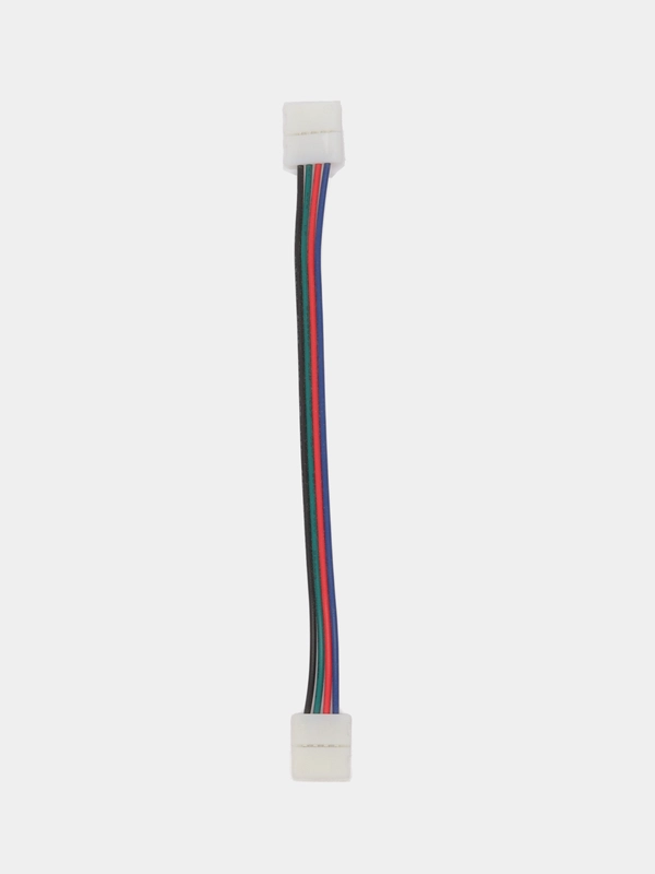Коннектор выводной / двусторонний RGB (10mm, провод 15cm)