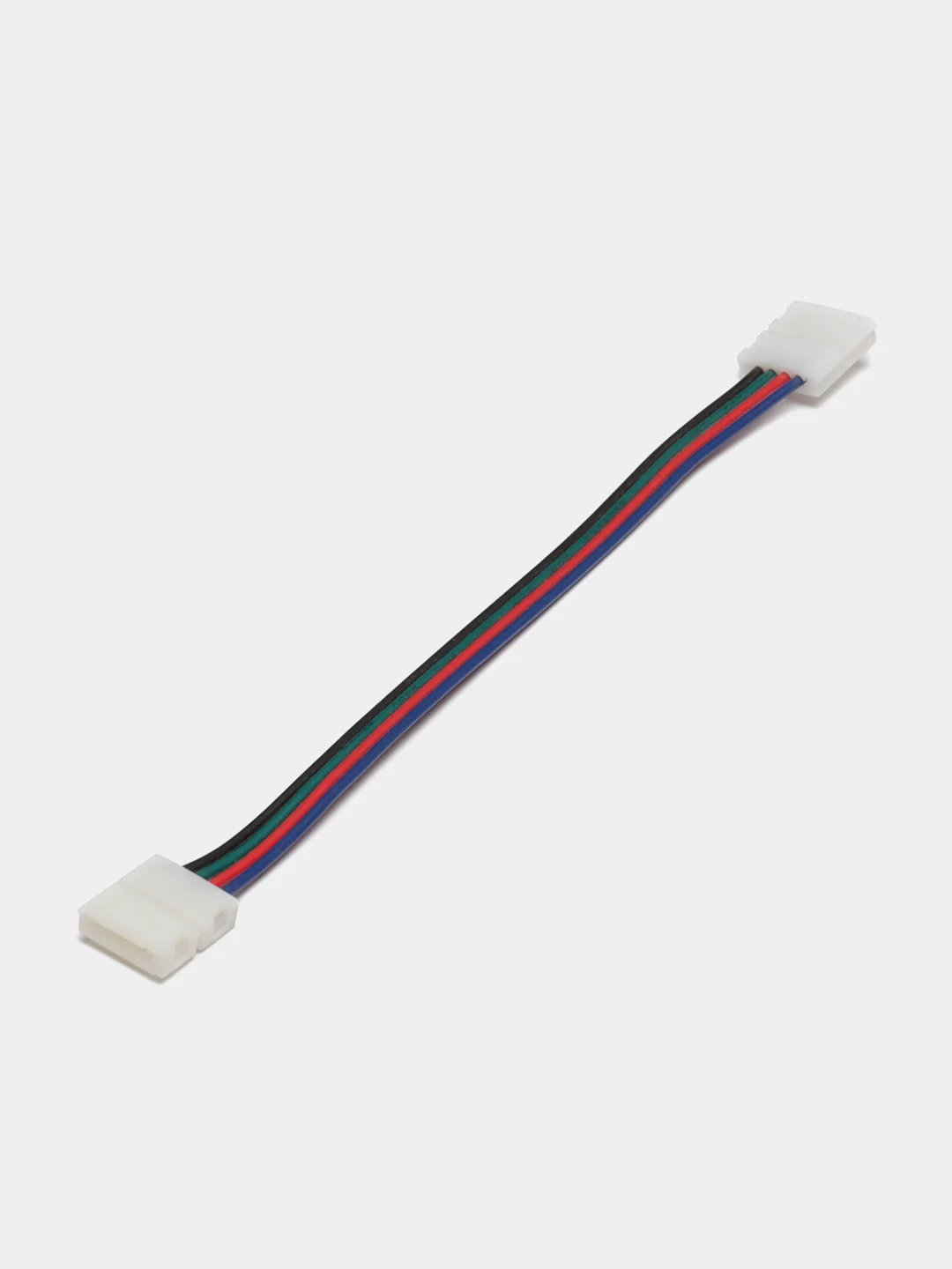 Коннектор выводной / двусторонний RGB (10mm, провод 15cm)