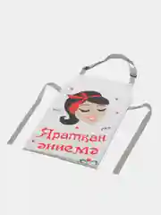 Красный подарочный набор маме на татарском языке (фартук + кружка)