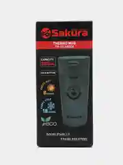 Термокружка Sakura TM-01-380GR, с кнопкой зеленый, green, 0,38 л