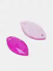 Фиолетовый неоновые пришивные стразы Pellosa лодочка