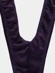 Тёмно-бордовый эротические мужские стринги-купальник Борат Borat Mankini, на подтяжках, для ролевых игр