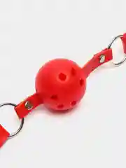 Красный кляп для взрослых, дышащий, кляп бдсм