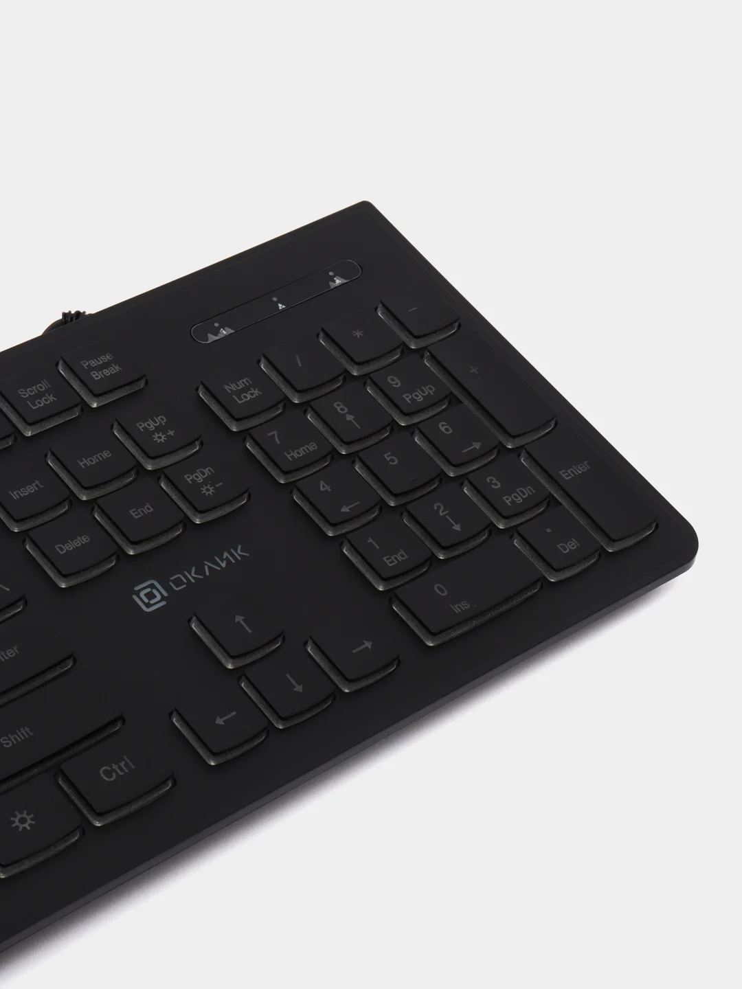 Черный клавиатура игровая Oklick 440ML, USB мембранная