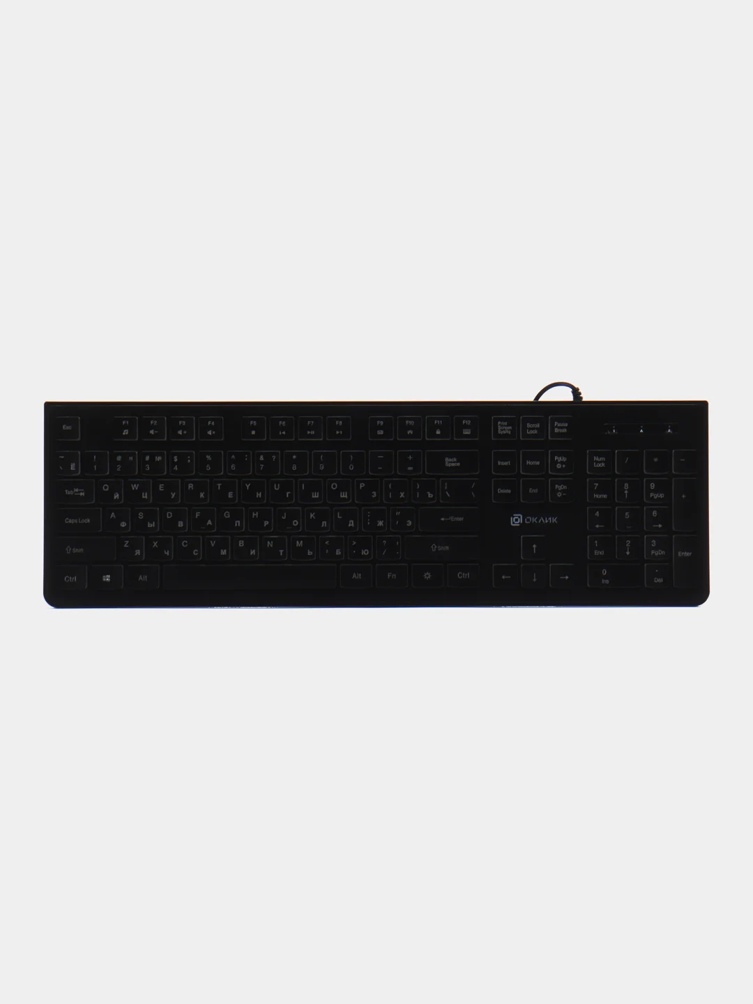 Черный клавиатура игровая Oklick 440ML, USB мембранная