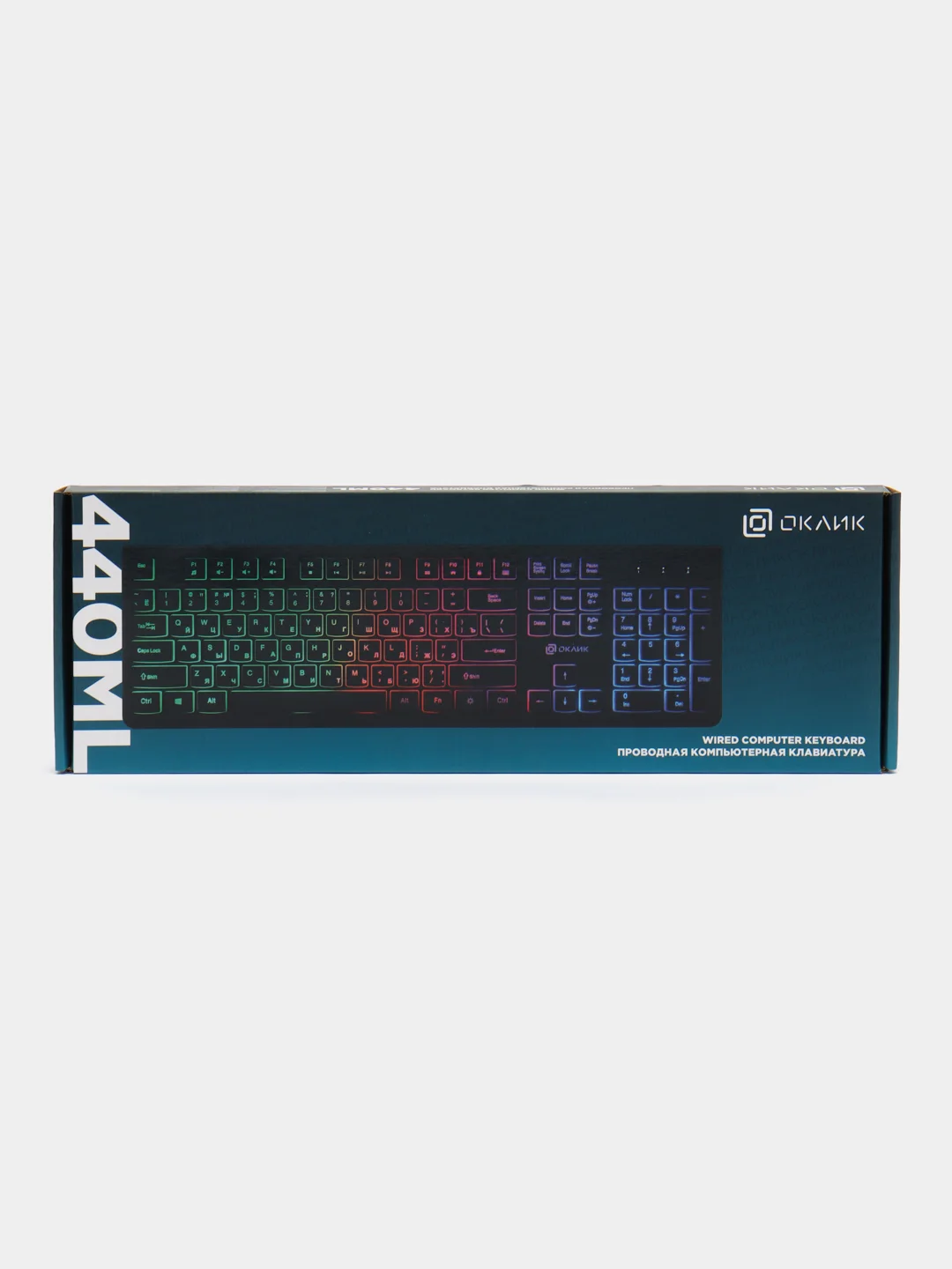 Черный клавиатура игровая Oklick 440ML, USB мембранная