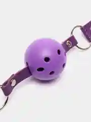 Фиолетовый кляп для взрослых, дышащий, кляп бдсм