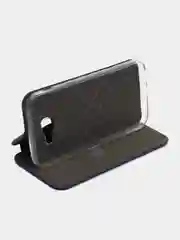 Синий чехол-книжка для Samsung Galaxy A 5 2017, A5 (2017), Самсунг А 5, экокожа