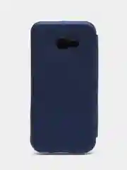 Синий чехол-книжка для Samsung Galaxy A 5 2017, A5 (2017), Самсунг А 5, экокожа