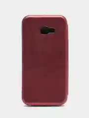 Бордовый чехол-книжка для Samsung Galaxy A 5 2017, A5 (2017), Самсунг А 5, экокожа
