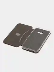 Бордовый чехол-книжка для Samsung Galaxy A 5 2017, A5 (2017), Самсунг А 5, экокожа