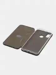 Темно-синий чехол-книжка Xiaomi Mi 8, Сяоми ми 8, экокожа