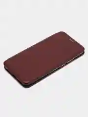Бордовый чехол-книжка для Samsung Galaxy A 03, экокожа (Самсунг А 03)