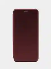 Бордовый чехол-книжка для Samsung Galaxy A 03, экокожа (Самсунг А 03)