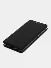 Черный чехол-книжка для Samsung Galaxy A 72, A72, экокожа (Самсунг А 72, А72)