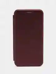 Бордовый чехол-книжка для Samsung Galaxy A 7 (2018), A7(2018), экокожа (Самсунг А7(2018), А7 2018