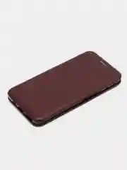 Бордовый чехол-книжка для Samsung Galaxy A 7 (2018), A7(2018), экокожа (Самсунг А7(2018), А7 2018