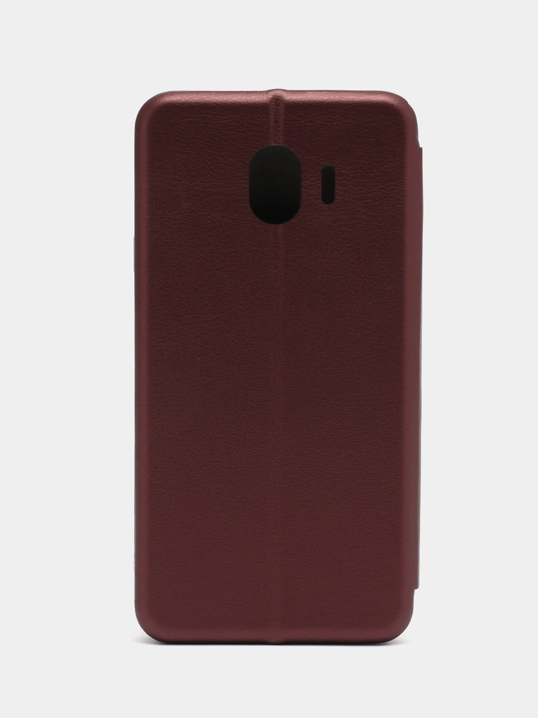 Бордовый чехол-книжка для Samsung Galaxy J 4, Самсунг J 4, экокожа
