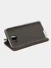 Бордовый чехол-книжка для Samsung Galaxy J 4, Самсунг J 4, экокожа