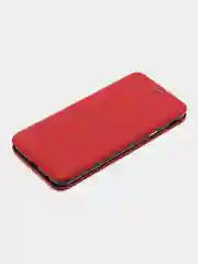Красный чехол-книжка для Samsung Galaxy J 4 +, Samsung Galaxy J 4 Plus, Самсунг J 4+, экокожа