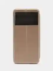 Золотой чехол-книжка Xiaomi Poco M4 Pro 5G (Сяоми поко м4 Про 5g), экокожа