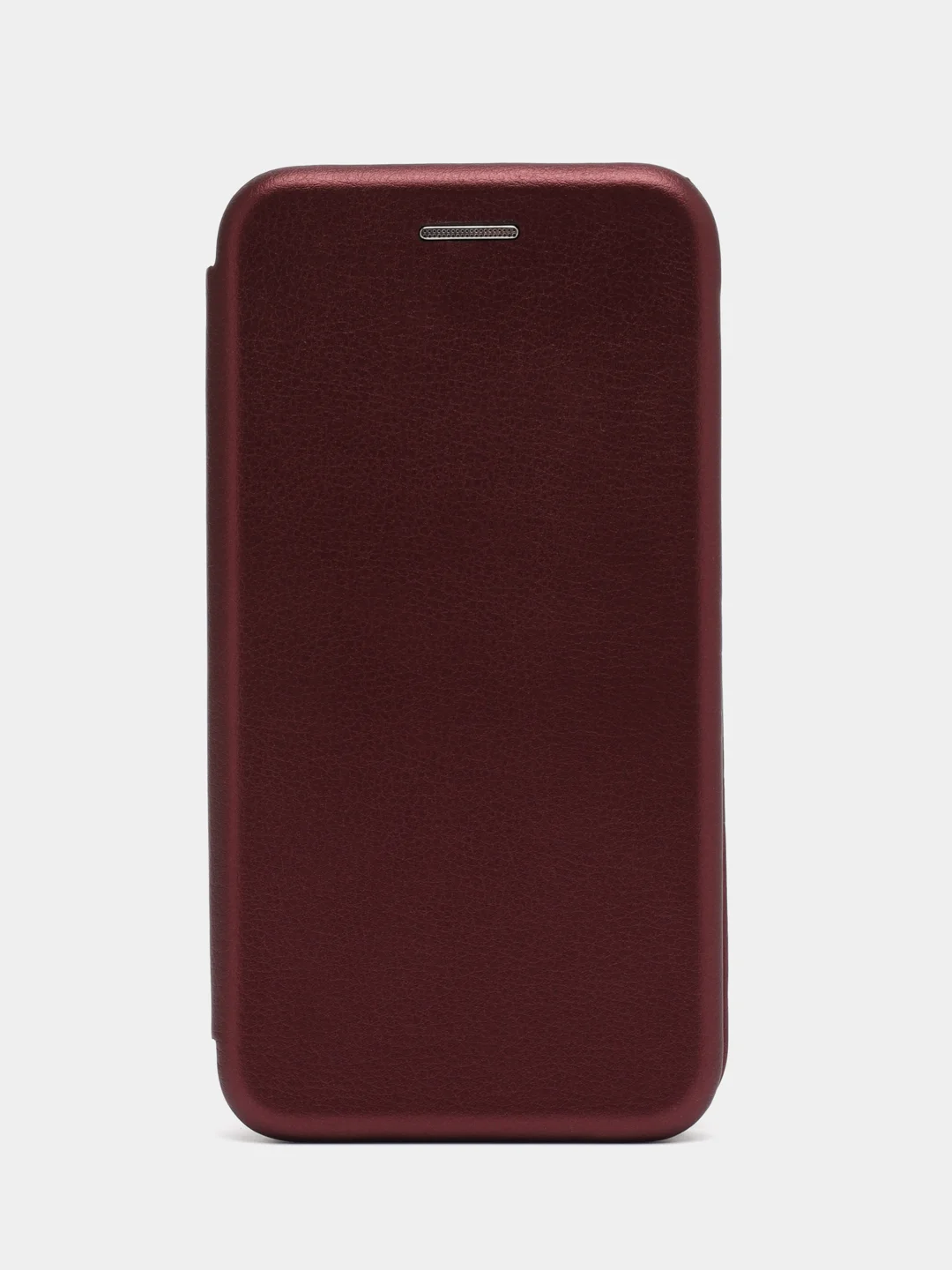 Бордовый чехол-книжка для Samsung Galaxy J1 (2016), Самсунг J1, экокожа
