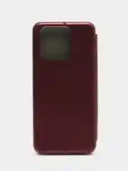 Бордовый чехол-книжка для Xiaomi Redmi 10 C / Сяоми редми  10 с, экокожа