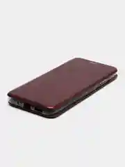 Бордовый чехол-книжка для Xiaomi Redmi 10 C / Сяоми редми  10 с, экокожа