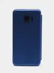 Синий чехол-книжка для Samsung Galaxy J 4, Самсунг J 4, экокожа