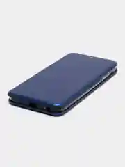 Синий чехол-книжка для Samsung Galaxy J 4, Самсунг J 4, экокожа