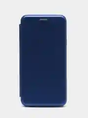 Синий чехол-книжка для Samsung Galaxy J 4, Самсунг J 4, экокожа