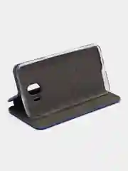 Синий чехол-книжка для Samsung Galaxy J 4, Самсунг J 4, экокожа