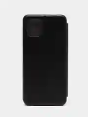 Черный чехол-книжка для Samsung Galaxy A 03, экокожа (Самсунг А 03)